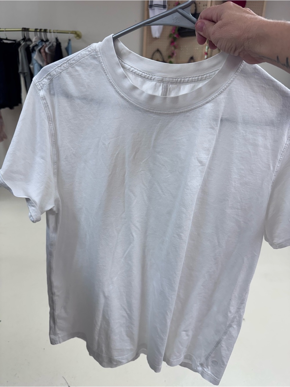 lululemon athletica White Short-Sleeve Crew Tee